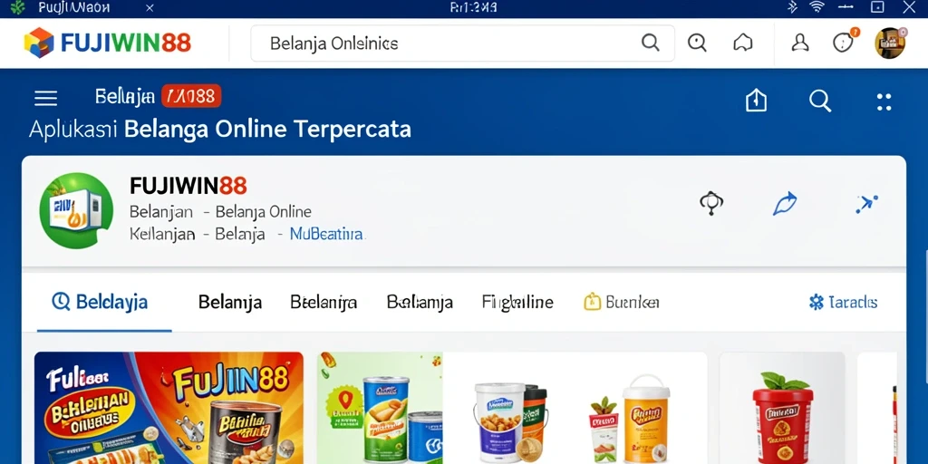 Antarmuka aplikasi FUJIWIN88 yang sederhana dan menarik.