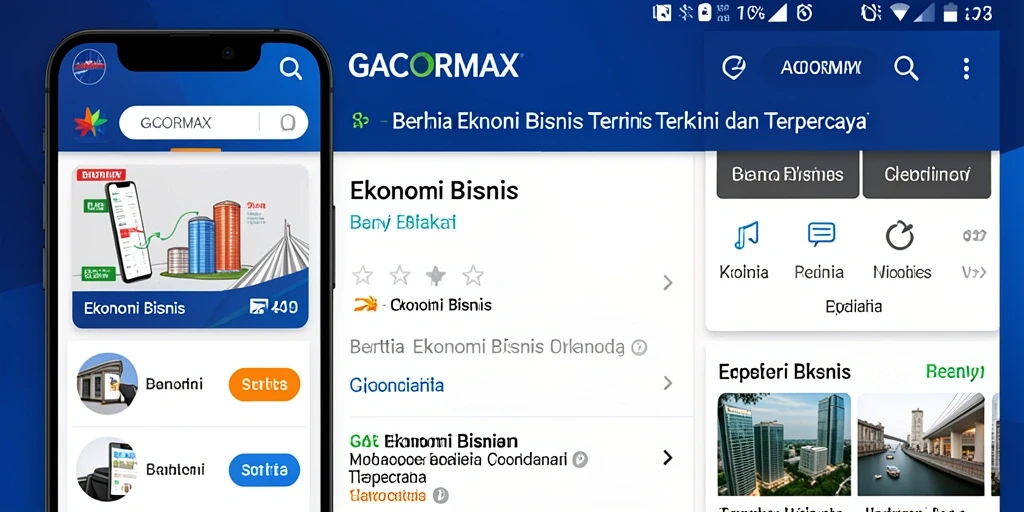 Tampilan antarmuka GACORMAX yang modern dan informatif.