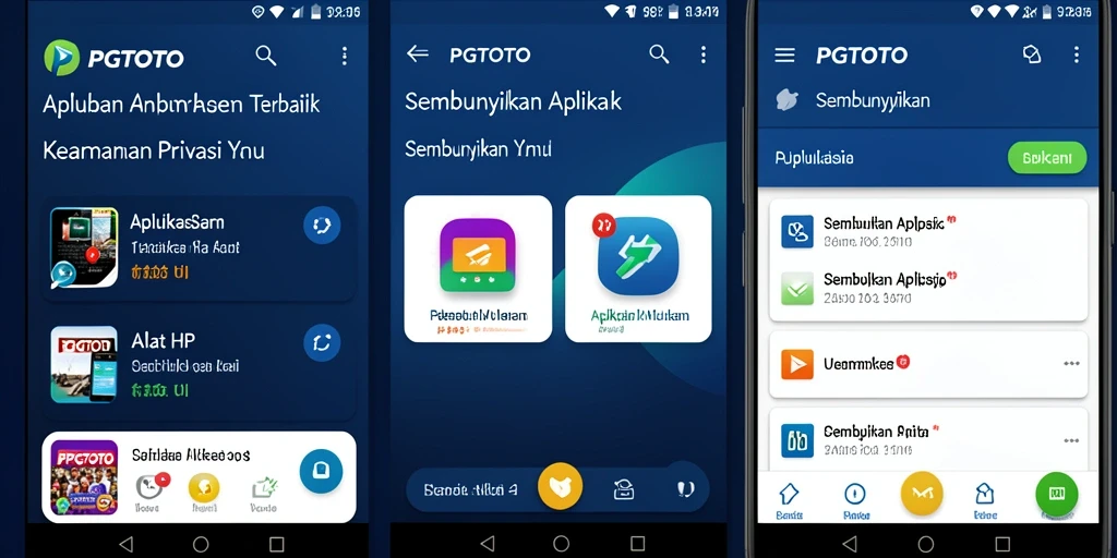 Antarmuka PGTOTO yang sederhana dan fungsional untuk menyembunyikan aplikasi.