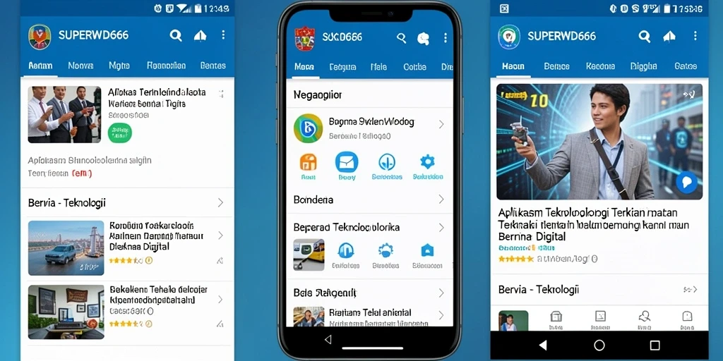 Tampilan utama aplikasi SUPERWD666 yang informatif dan menarik.